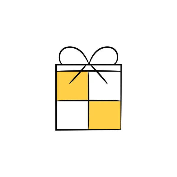 Icono Web Ilustración Vectorial Del Regalo — Vector de stock