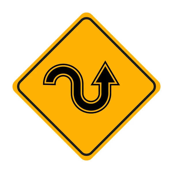 Rerow Sign Icon White Background — стоковый вектор