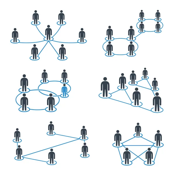 连接概念的矢量图示 — 图库矢量图片