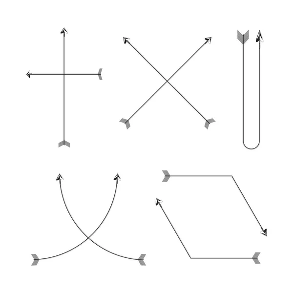 Vector Illustration Arrows — Stock Vector