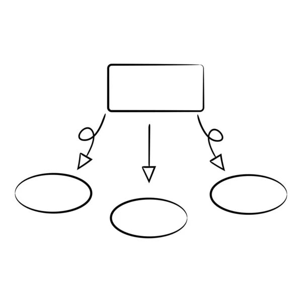 Ilustracja Wektorowa Diagramu Szablon — Wektor stockowy