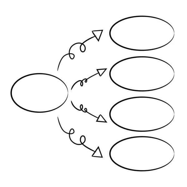 Ilustracja Wektorowa Diagramu Szablon — Wektor stockowy