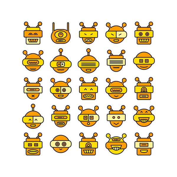 Illustration Vectorielle Robots — Image vectorielle