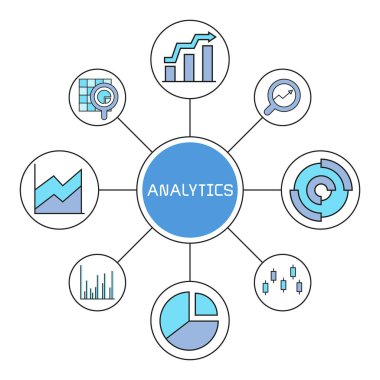 analitiğin vektör illüstrasyonu 