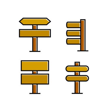 işaretlerin vektör illüstrasyonu, simgeler seti