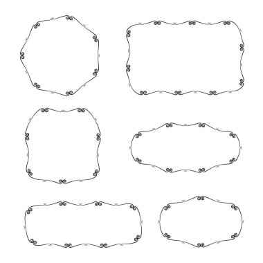 şekiller kümesinin vektör illüstrasyonu