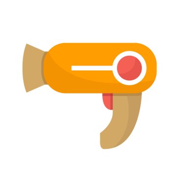 Web simgesi. Saç kurutma makinesivektör illüstrasyon