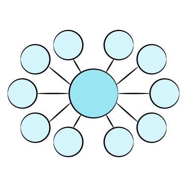 akış diyagramının vektör illüstrasyonu