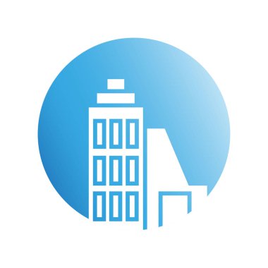 Modern mimarinin vektör çizimi