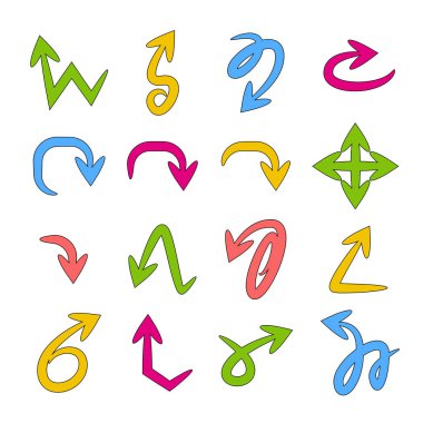 oklar vektör çizim