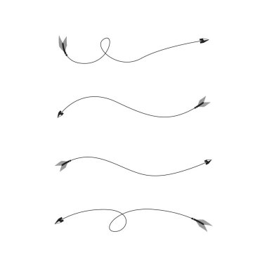 oklar vektör çizim 