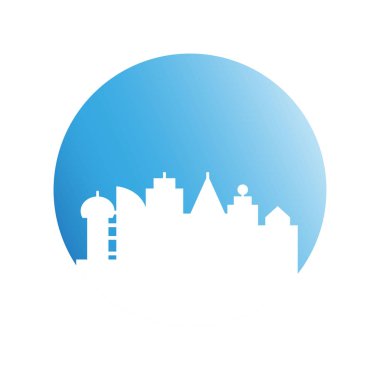 Cityscape binalar vektör Illustration