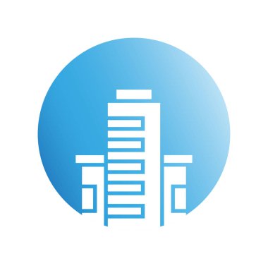 Modern mimarinin vektör çizimi