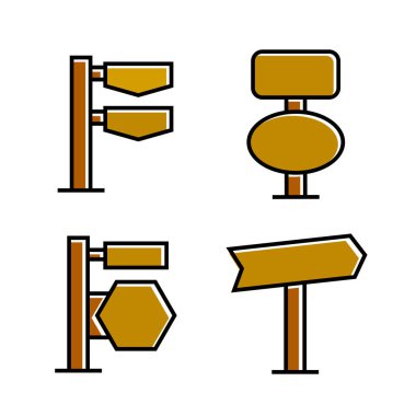 işaretlerin vektör illüstrasyonu, simgeler seti