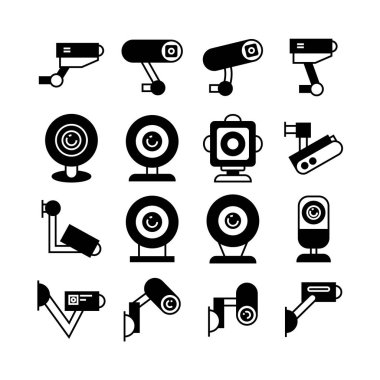 Kamera simgeler vektör çizim