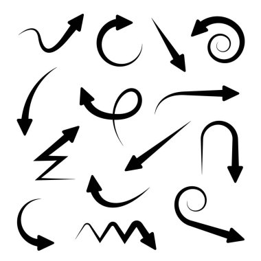 oklar vektör çizim