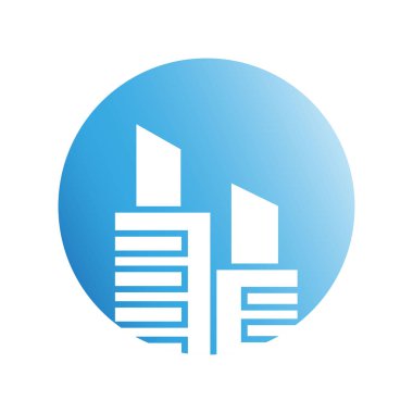 Modern mimarinin vektör çizimi