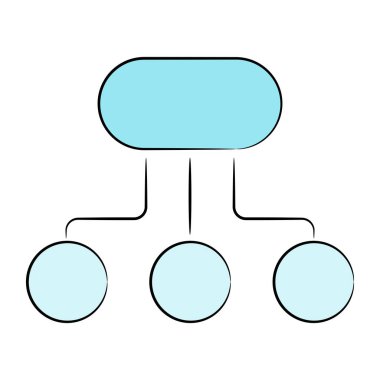 akış diyagramının vektör illüstrasyonu