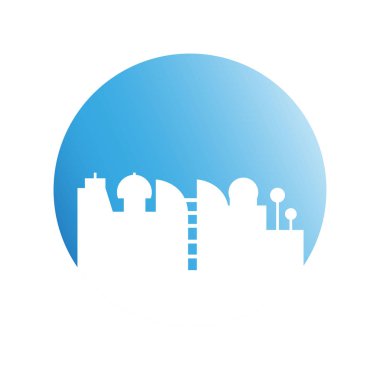 Cityscape binalar vektör Illustration