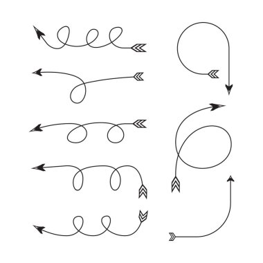 oklar vektör çizim 