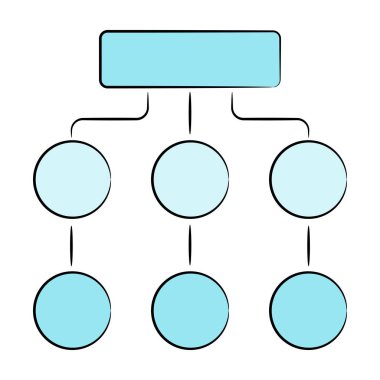 akış diyagramının vektör illüstrasyonu