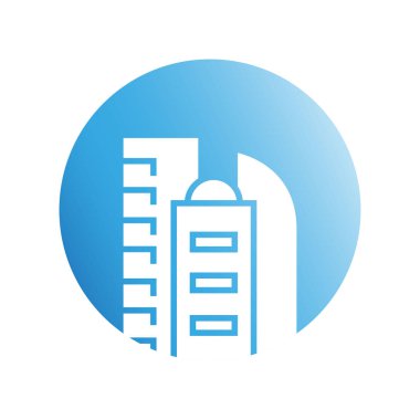 Modern mimarinin vektör çizimi