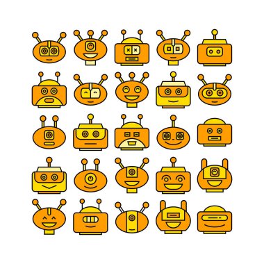 robotların vektör illüstrasyonu