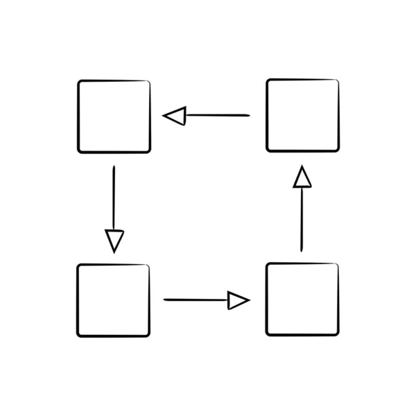 Ilustração Vetorial Diagrama Modelo — Vetor de Stock