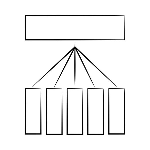 Vector Ilustración Diagrama Plantilla — Archivo Imágenes Vectoriales
