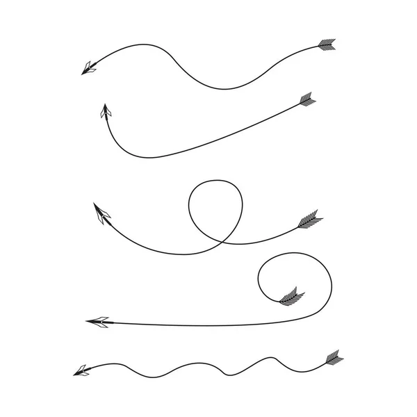 Ilustración Vectorial Flechas — Archivo Imágenes Vectoriales