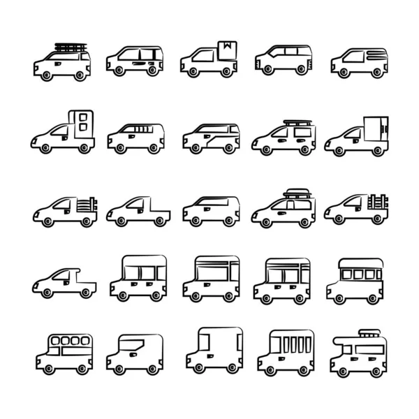 Απεικόνιση Διανυσματικών Εικόνων Αυτοκινήτων — Διανυσματικό Αρχείο