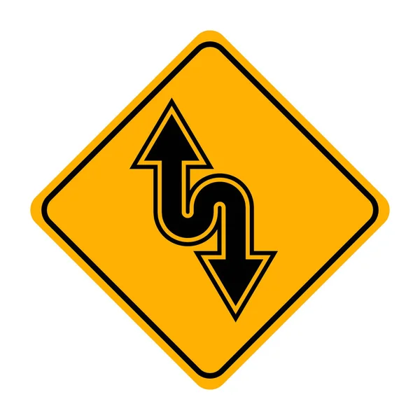 道路標識のベクトル図 — ストックベクタ