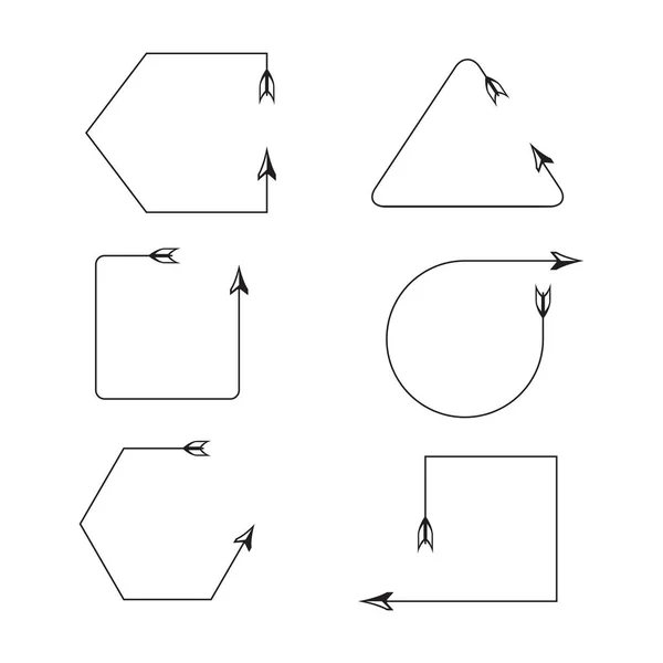 Illustrazione Vettoriale Delle Frecce — Vettoriale Stock