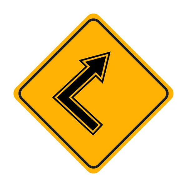 Arrow Sign Icon White Background — Stock Vector