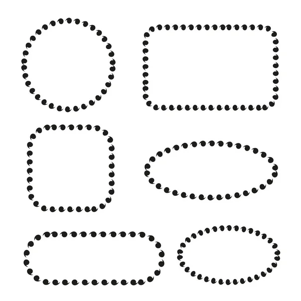形状集的矢量插图 — 图库矢量图片