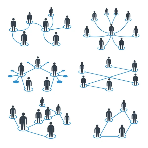 连接概念的矢量图示 — 图库矢量图片