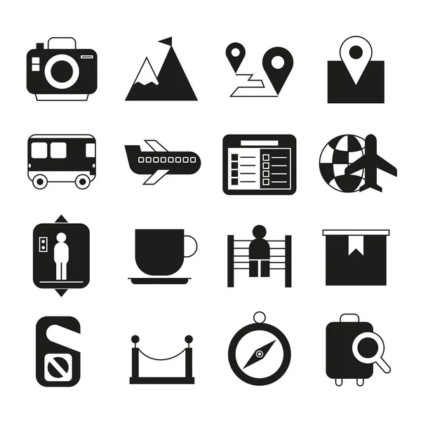 Web Icons Set Vector Illustration — Stock Vector