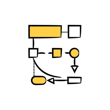 Program ve kodlama konsepti için algoritma diyagramı