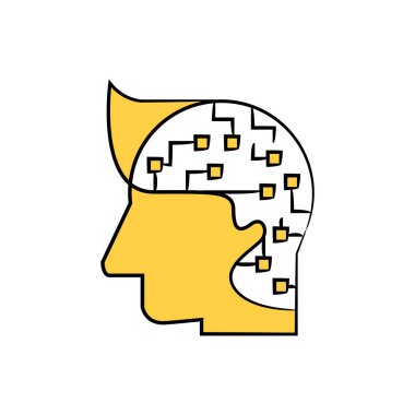 Yapay zeka kavramı için devre beyni olan insan beyni