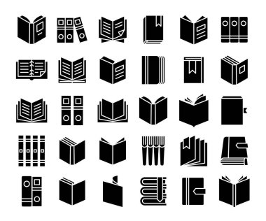 kitap simgeleri kabartma tasarım temasını ayarlar