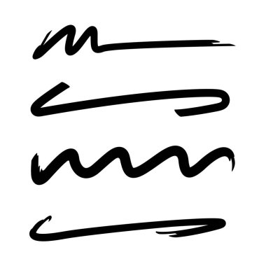 siyah fırça çizgisi vektörü