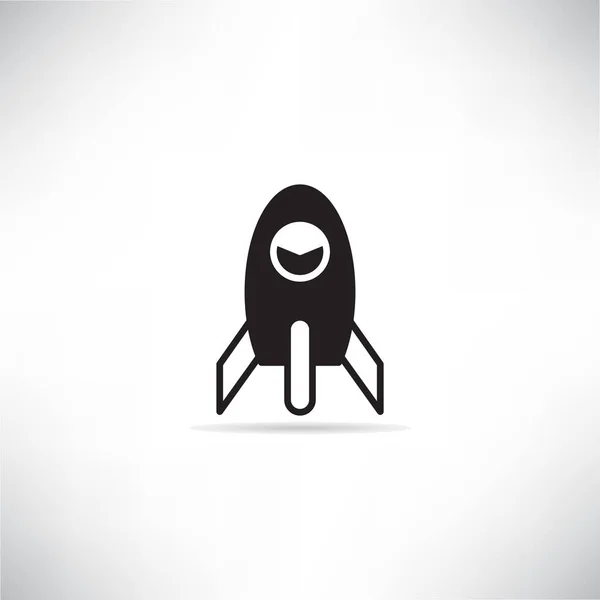 Rocket Spaceship Icon Vector Illustration — Stock Vector