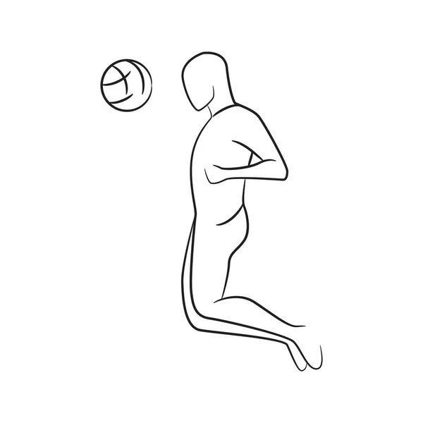Jogador Futebol Desenhado Mão Jogador Futebol Ilustração Vetorial Sobre Fundo —  Vetores de Stock