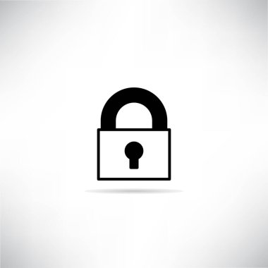 Gri arkaplan vektöründe gölgesi olan anahtar simgesi