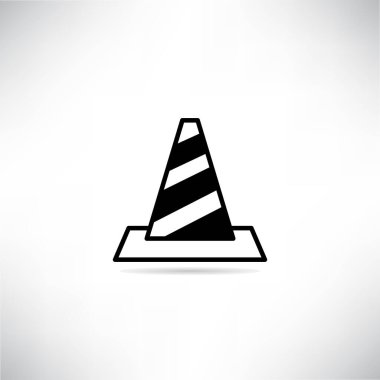 Yapı konisi simgesi damla gölge vektörü