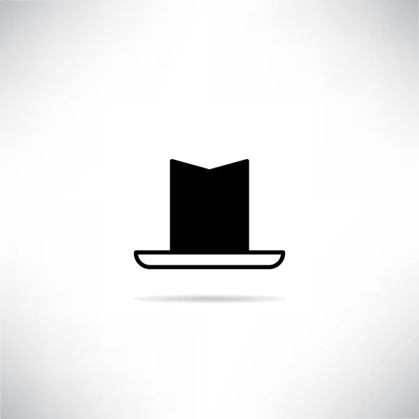 Εικονίδιο Καπέλο Drop Σκιά Διανυσματική Απεικόνιση — Διανυσματικό Αρχείο