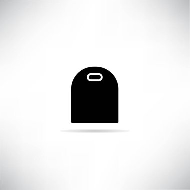 Gri arkaplanda kesme tahtası vektör simgesi