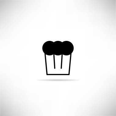 Kek kek ikonu vektör illüstrasyonu