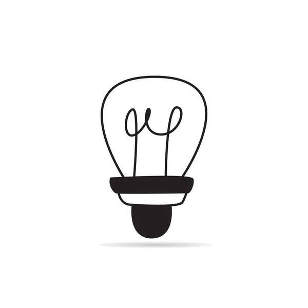 Illustration Vectorielle Icône Idée Ampoule — Image vectorielle