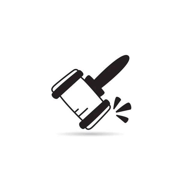 Gavel Bid Icon Vector Illustration — Stock Vector